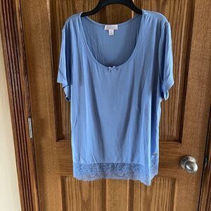 New XL Sesoire Blue ss lounge top